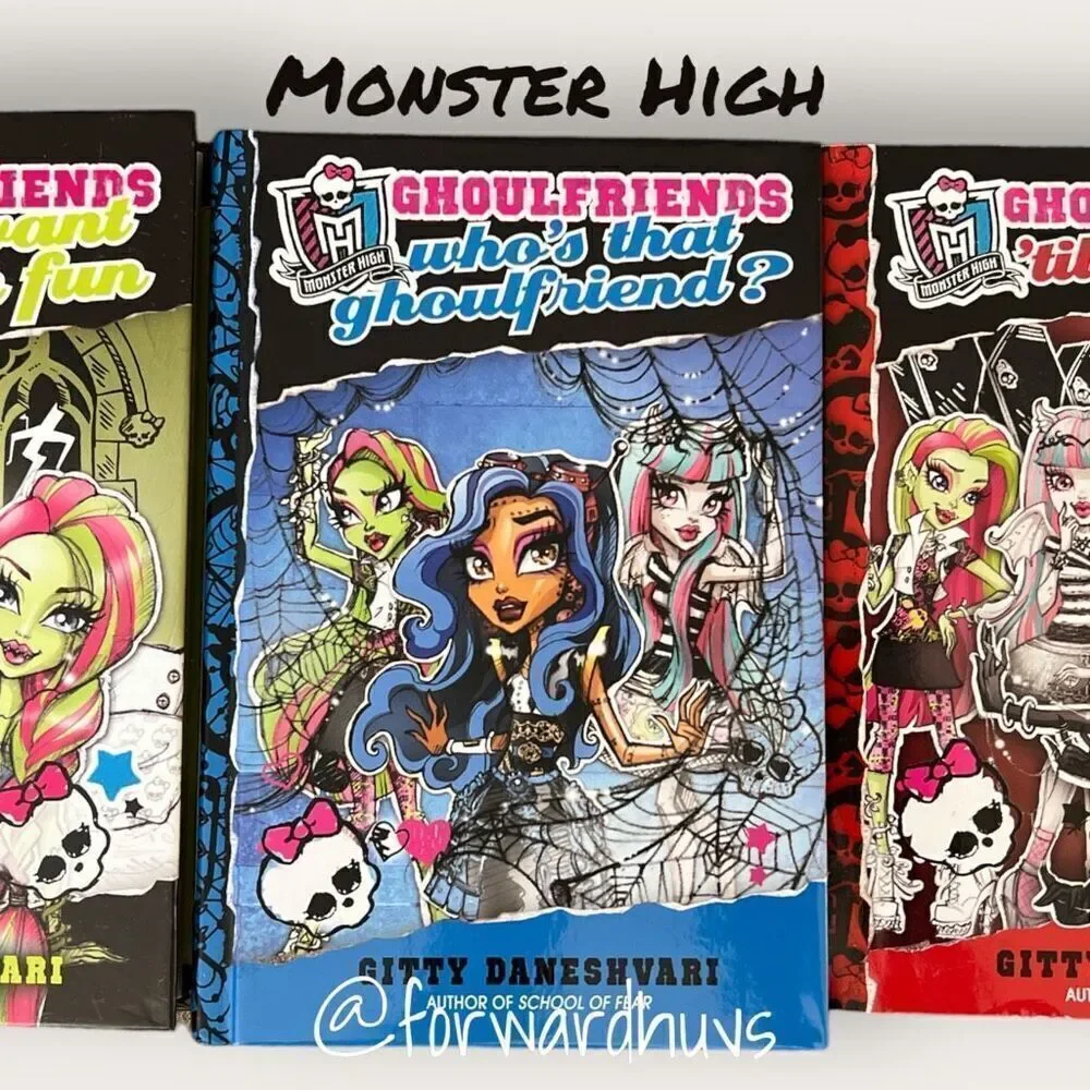 Monster High Ghoulfriends Books 2, 3, 4 by Gitty Daneshvari - Hardcover & Paperb